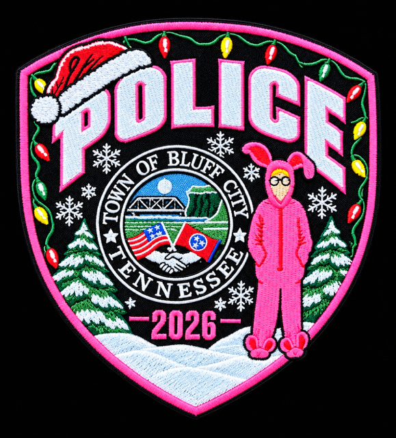 Bluff City Police Department 2026 Christmas Patch — Shop with a Cop